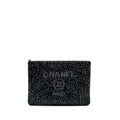 CHANEL 20A DEAUVILLE POUCH SEQUINS/CALFSKIN BLACK/MULTICOLOUR SHW