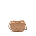 CHANEL COCO CURVE FLAP BAG CALFSKIN BEIGE GHW