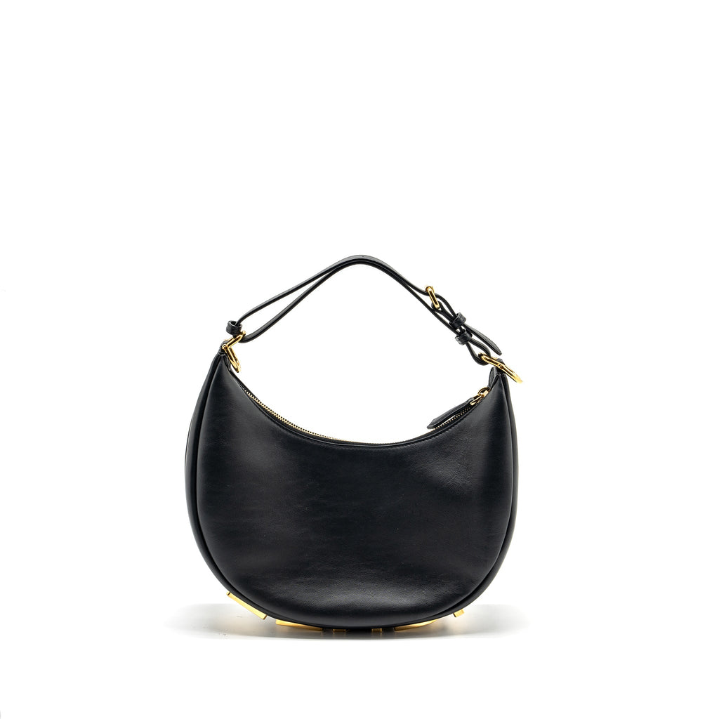 FENDI SMALL FENDIGRAPHY BAG CALFSKIN BLACK GHW