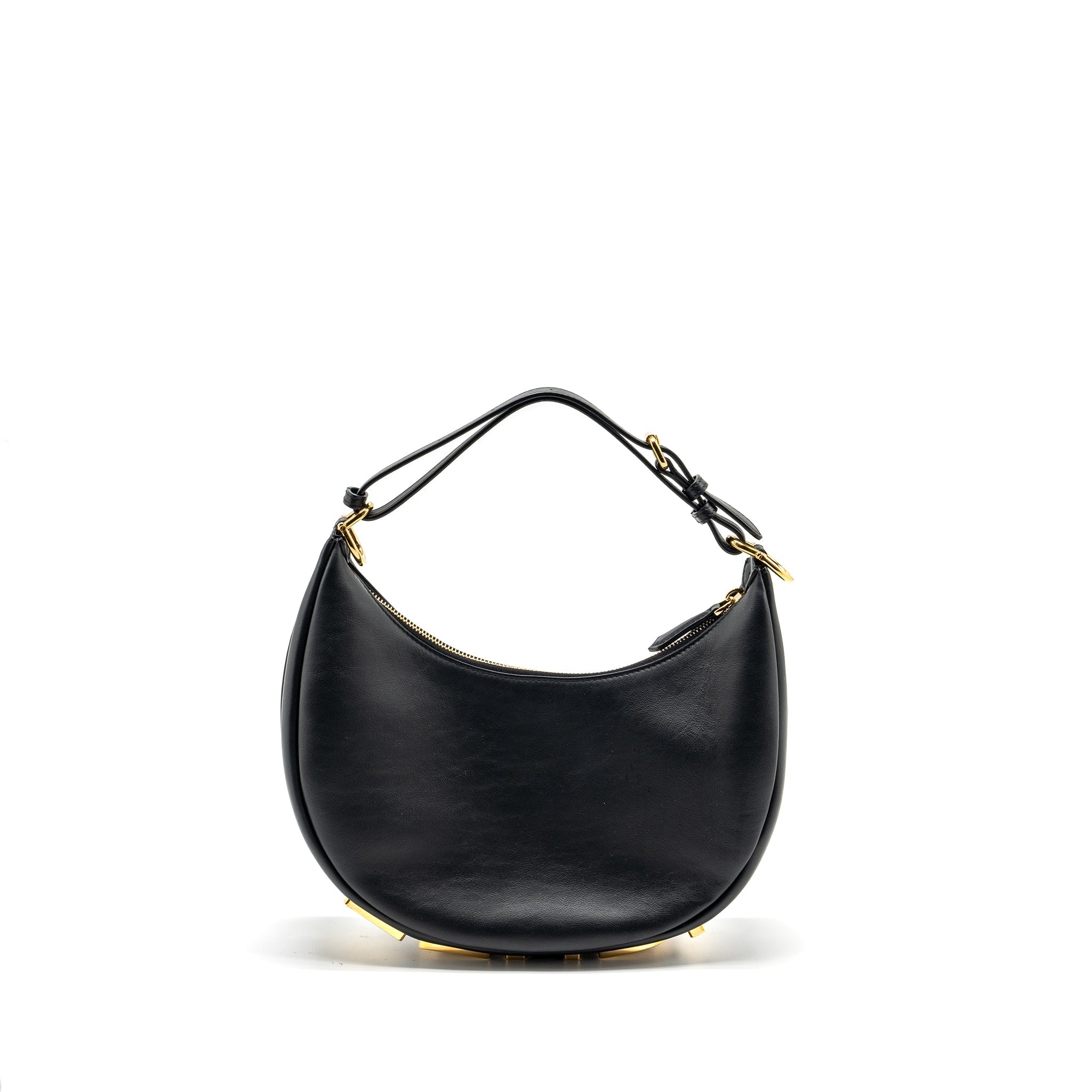 FENDI SMALL FENDIGRAPHY BAG CALFSKIN BLACK GHW