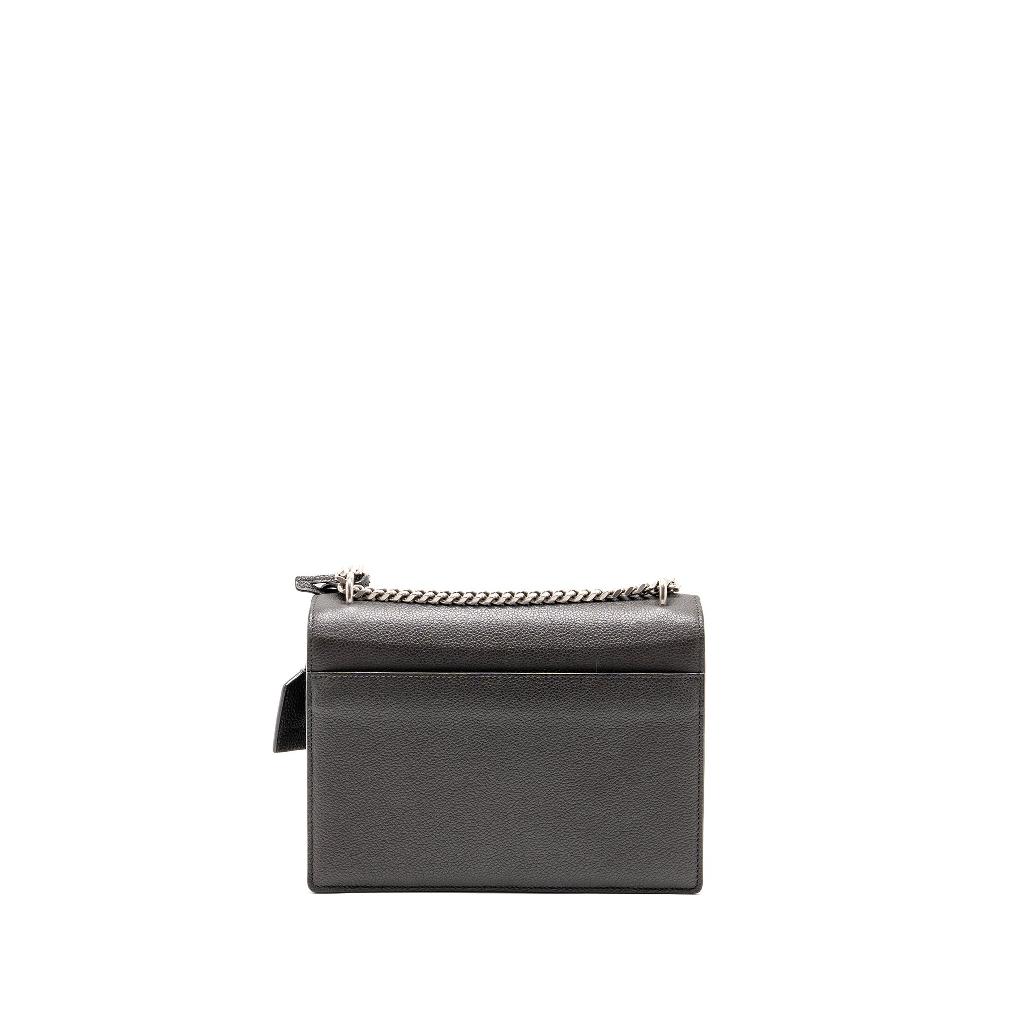 SAINT LAURENT/YSL MEDIUM SUNSET BAG CALFSKIN GREY SHW
