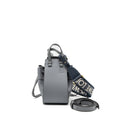 LOEWE MINI HAMMOCK DRAWSTRING IN SOFT GRAINED CALFSKIN ASPHALT GREY GHW
