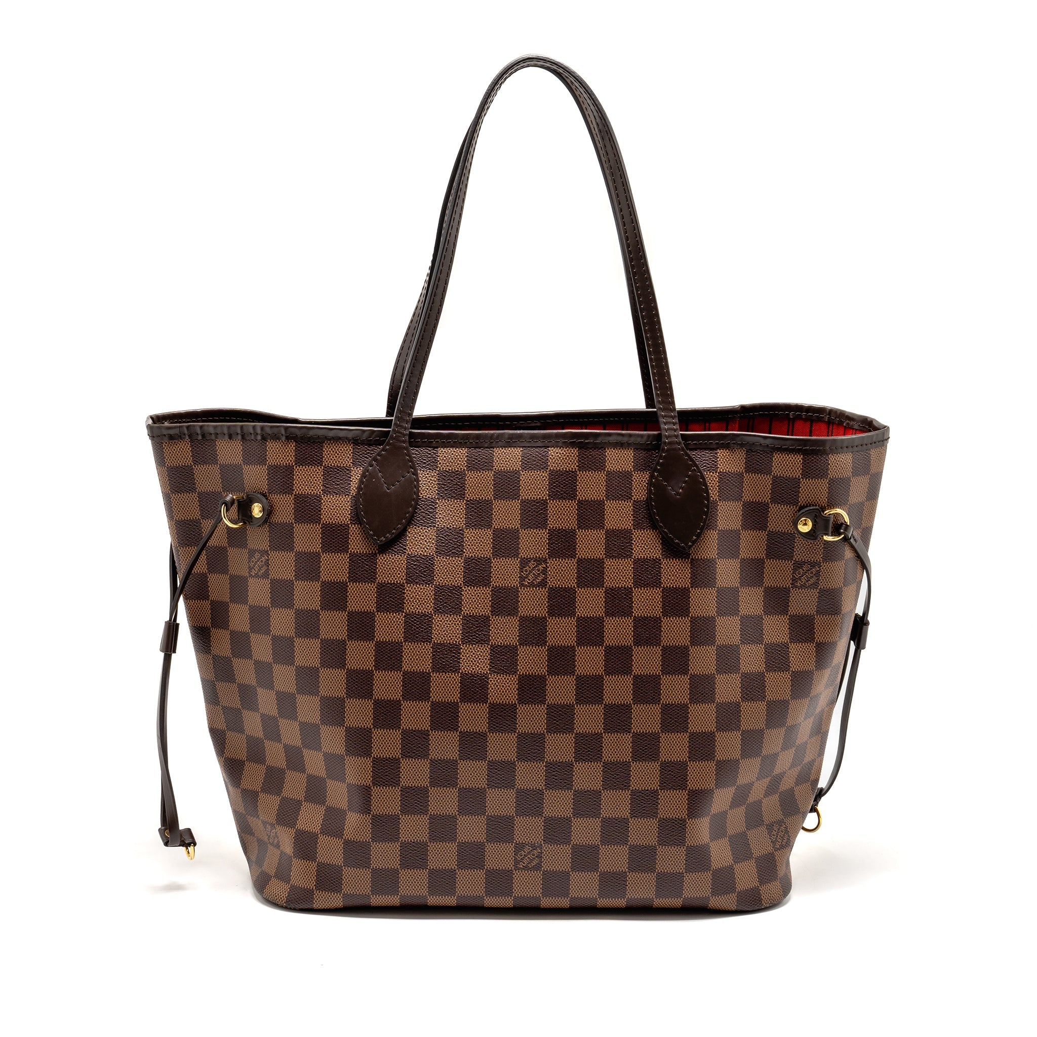 LOUIS VUITTON NEVERFULL MM DAMIER EBENE CANVAS GHW