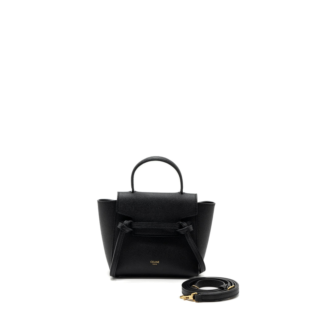 CELINE PICO BELT BAG CALFSKIN BLACK GHW