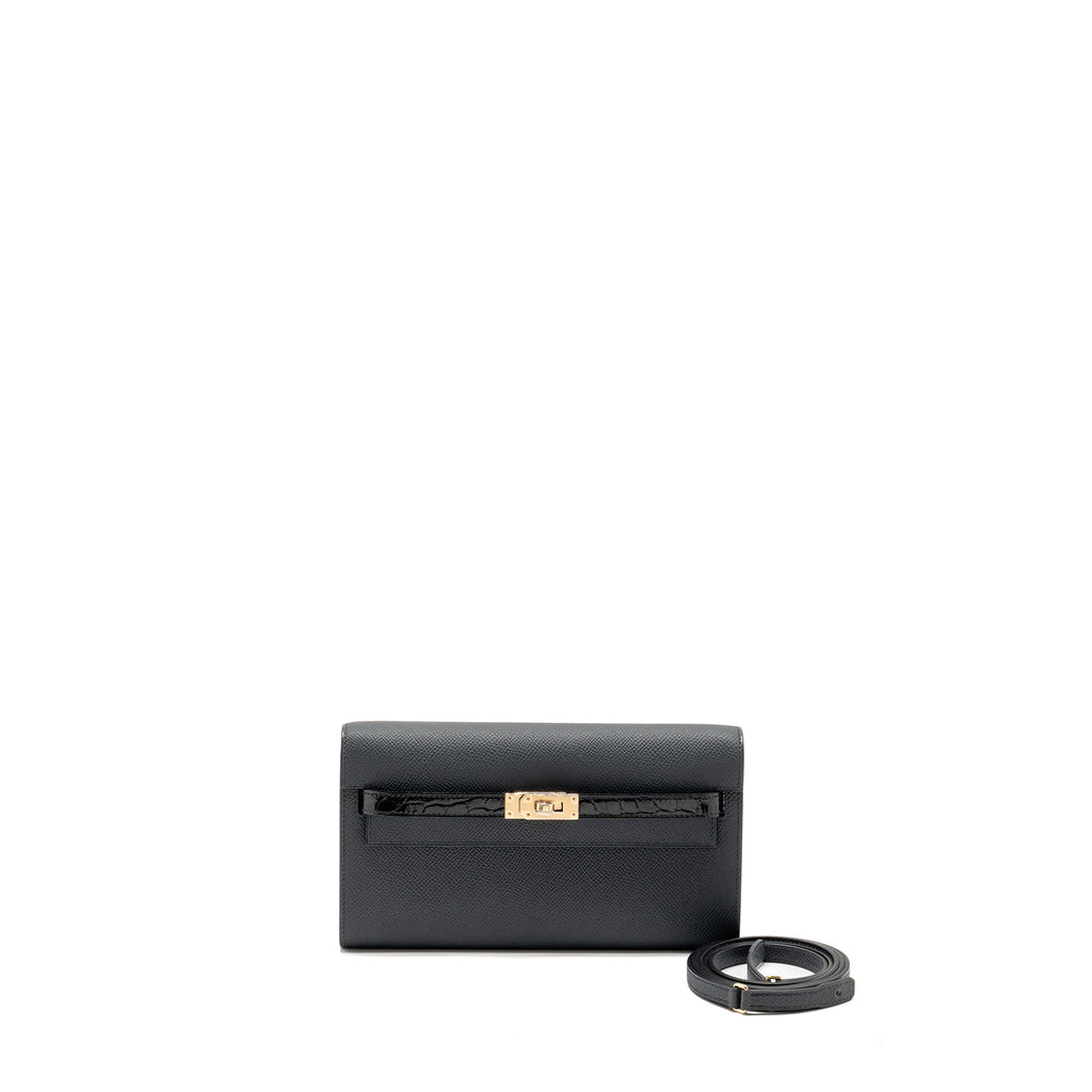 HERMES KELLY TO GO ALLIGATOR TOUCH EPSOM GRIS MISTY LGHW