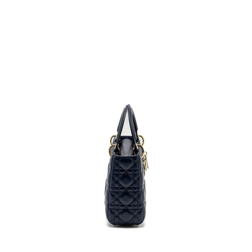 DIOR SMALL MY ABC LADY DIOR LAMBSKIN NAVY LGHW