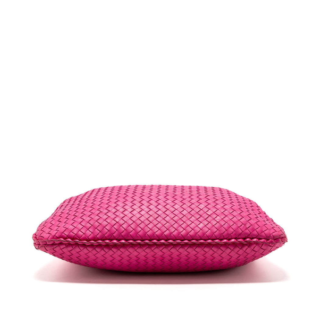 BOTTEGA VENETA INTRECCIATO LARGE SHOULDER BAG NAPPA PINK SHW