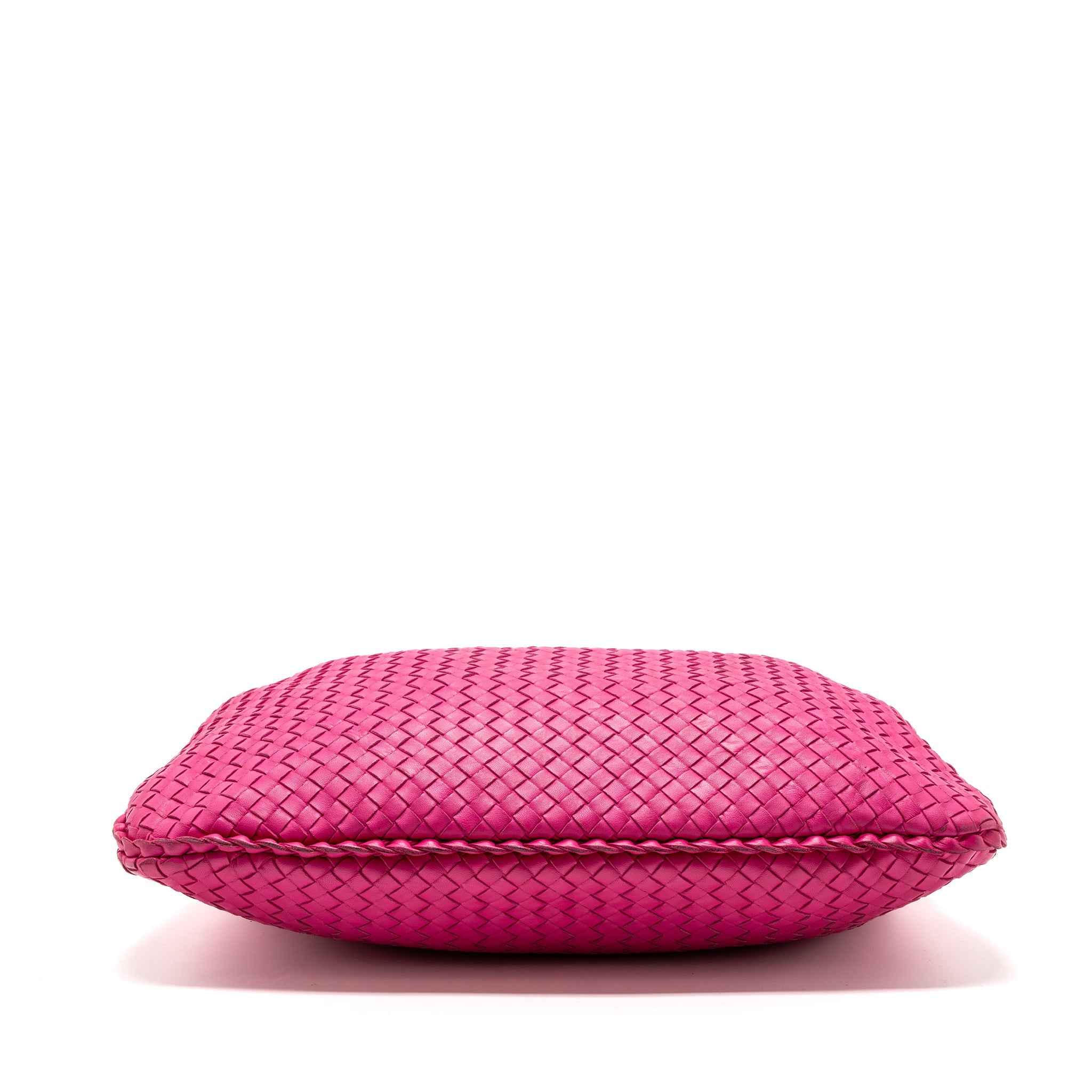 BOTTEGA VENETA INTRECCIATO LARGE SHOULDER BAG NAPPA PINK SHW