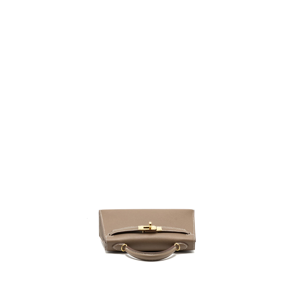 HERMES MINI KELLY II MADAME ETOUPE GHW