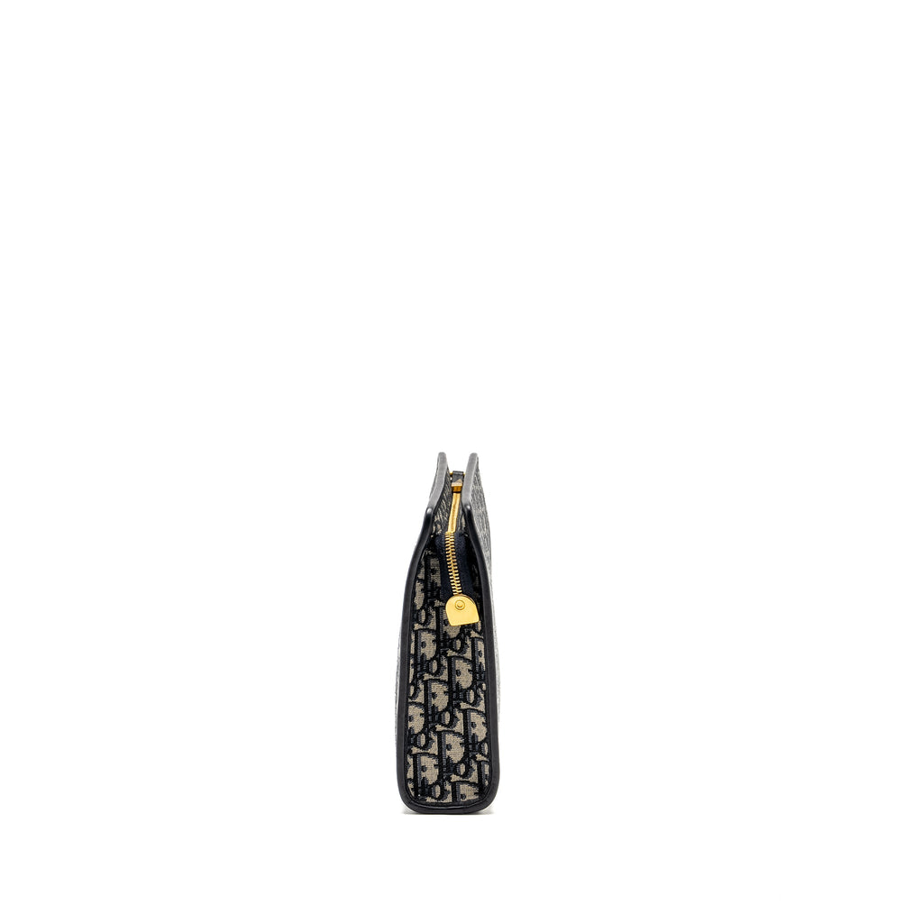 DIOR 30 MONTAIGNE DEA POUCH BLUE OBLIQUE JACQUARD GHW