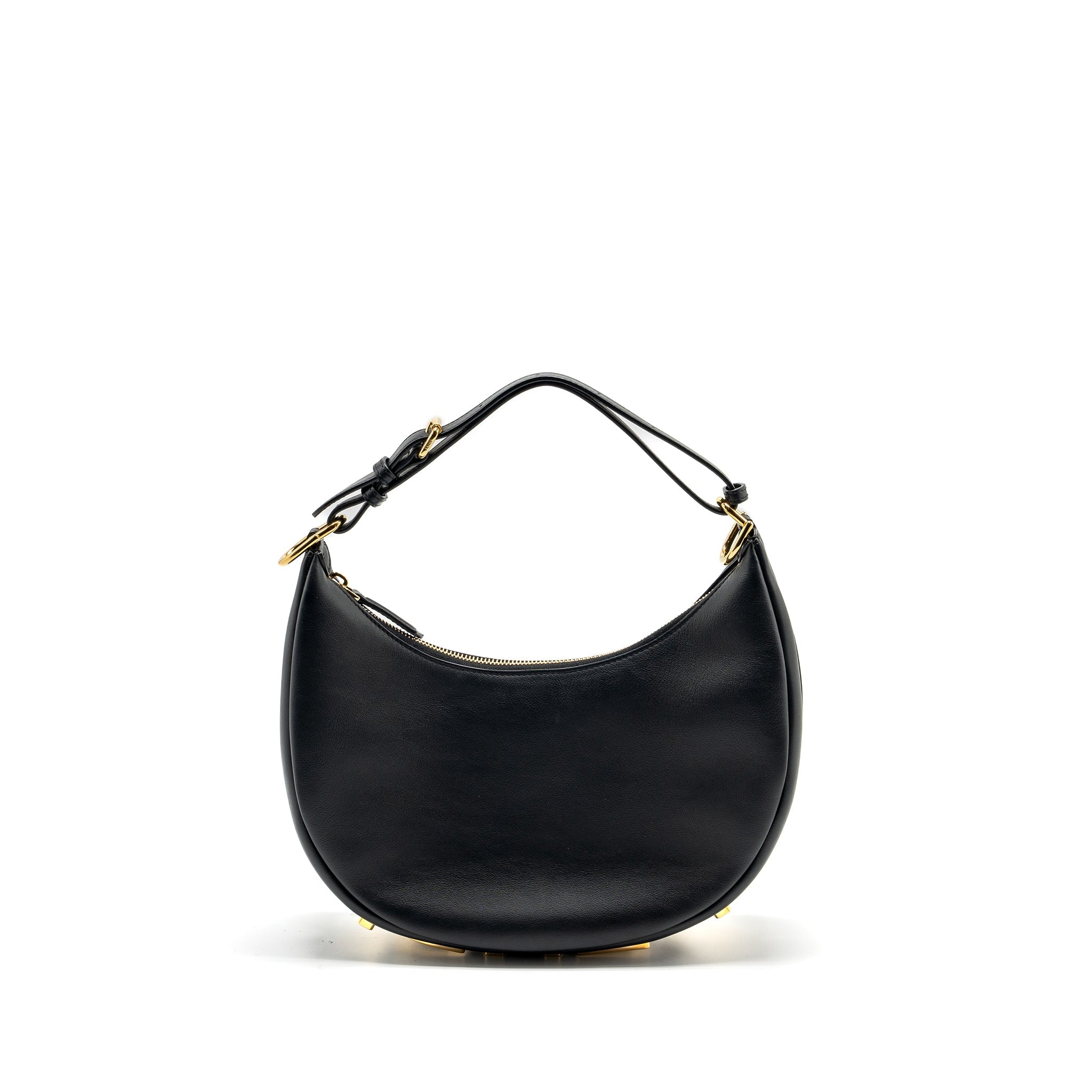 FENDI SMALL FENDIGRAPHY BAG CALFSKIN BLACK GHW