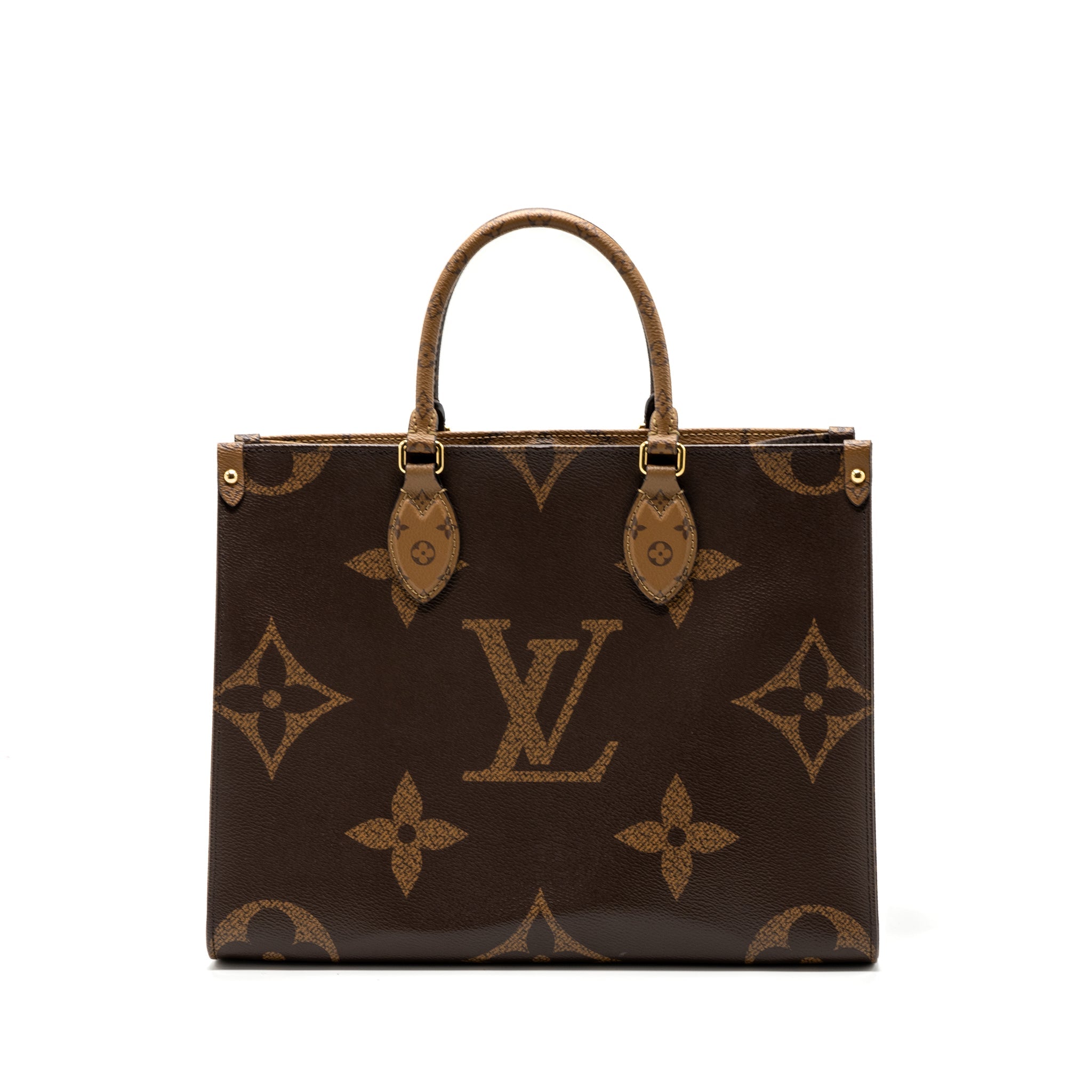 LOUIS VUITTON ONTHEGO MM MONOGRAM REVERSE CANVAS GHW