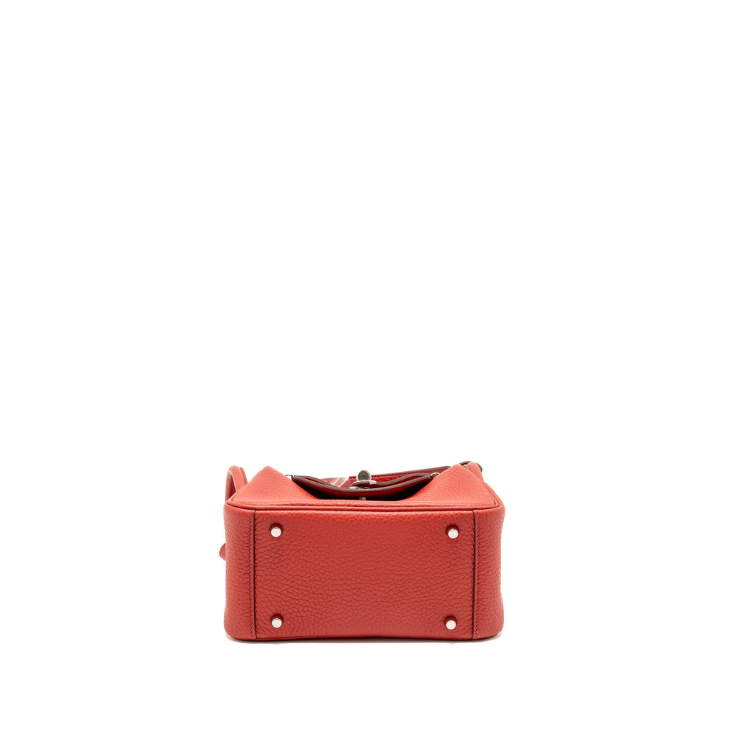 HERMES MINI LINDY CLEMENCE VERMILLON SHW