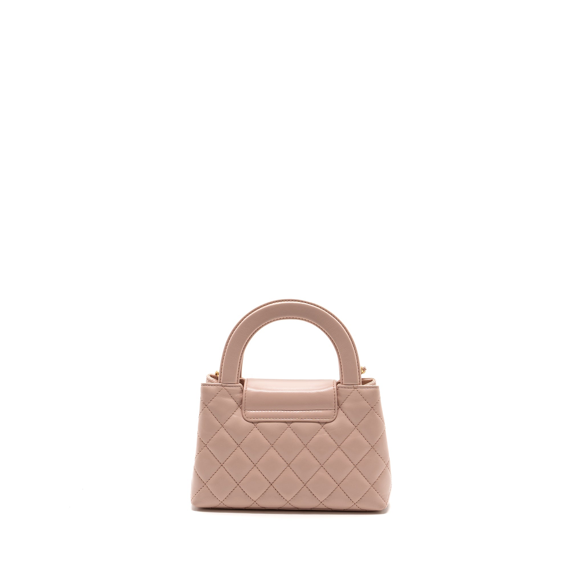 CHANEL 23K MINI SHOPPING TOTE / KELLY BAG CALFSKIN PINK GHW (MICROCHIP)