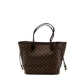 LOUIS VUITTON NEVERFULL MM MONOGRAM DAMIER EBENE CANVAS / ROSE BALLERINA GHW