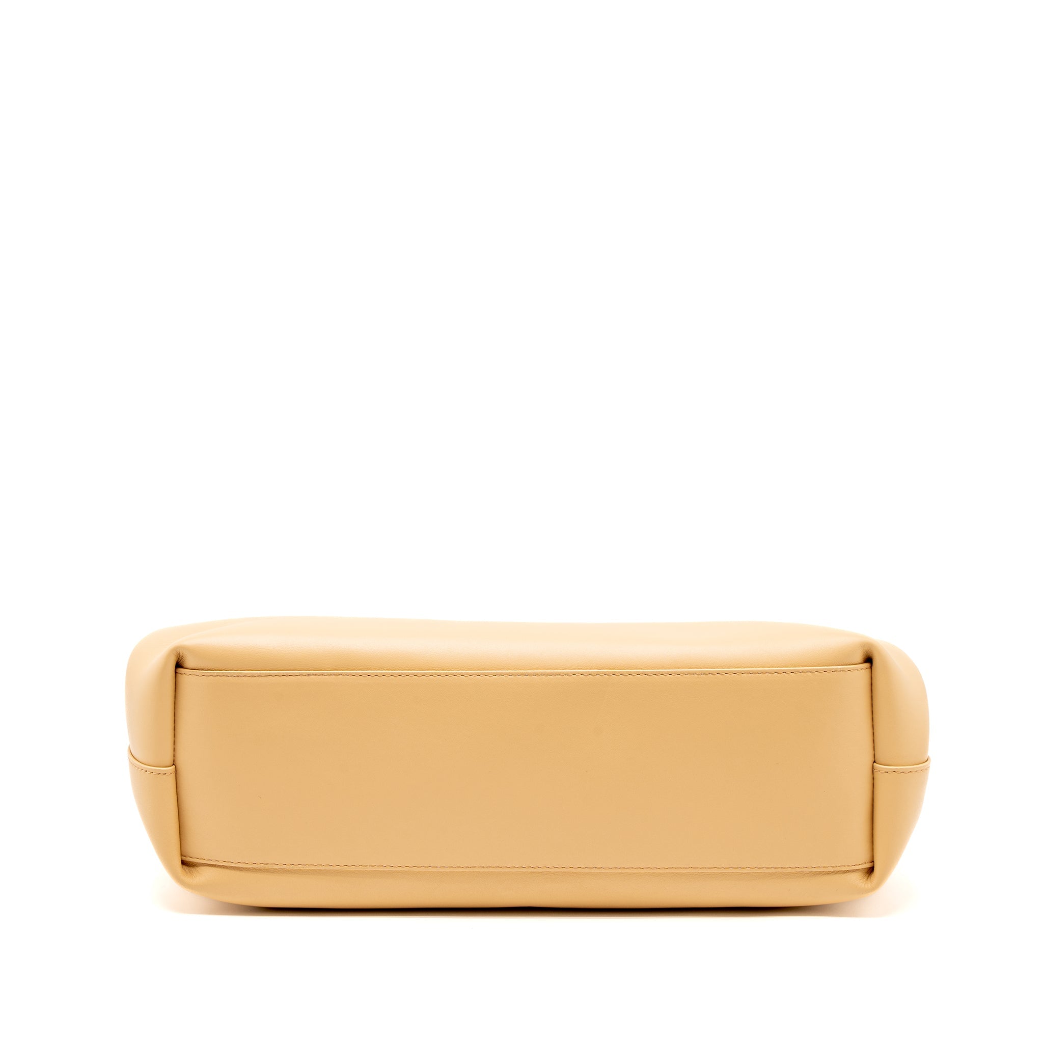 BOTTEGA VENETA POINT TOP HANDLE BAG SMOOTH NAPPA ALMOND