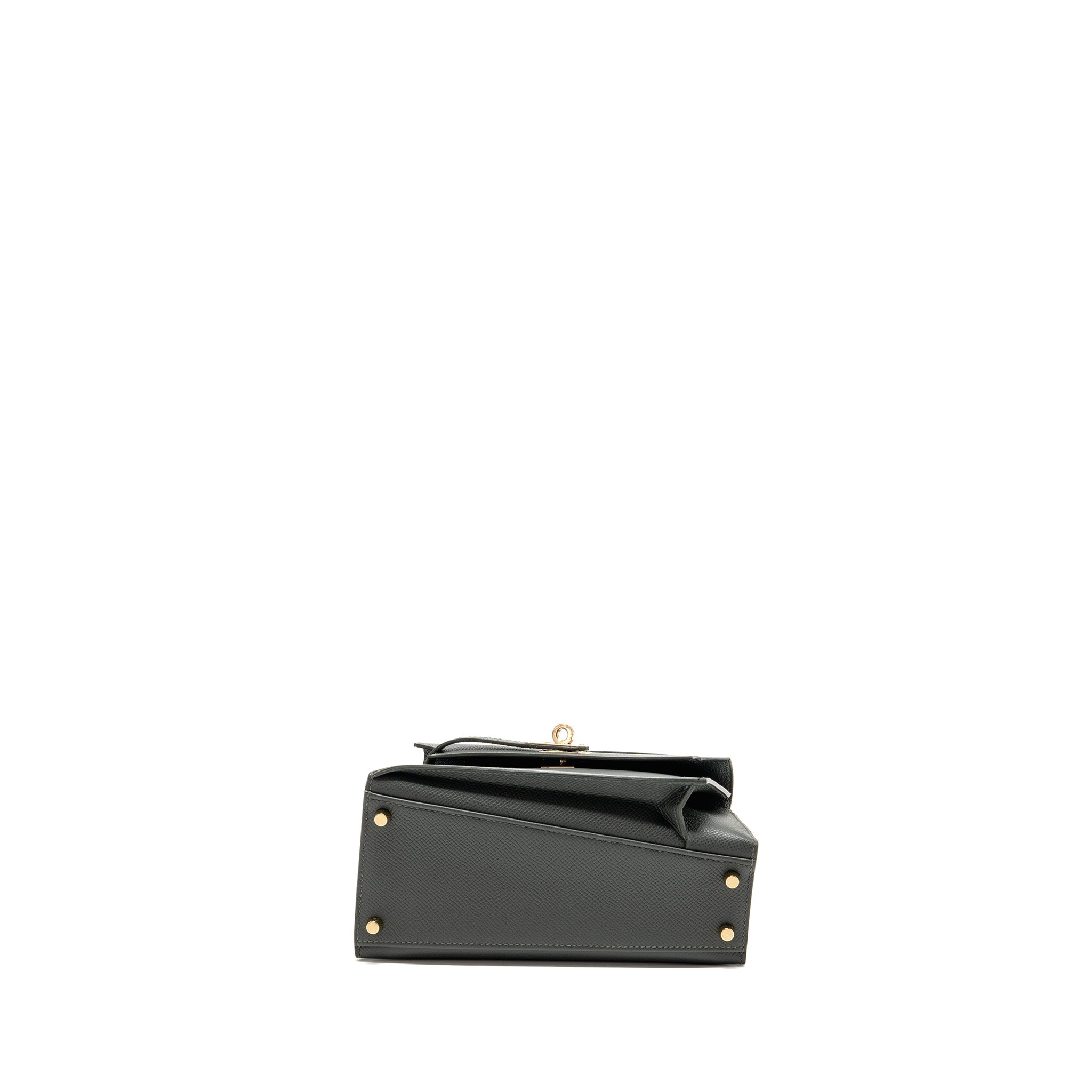 HERMES KELLY SELLIER EN DESORDRE 20 EPSOM VERT MANGROVE LGHW