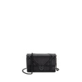 DIOR STUDDED DIORAMA WALLET ON CHAIN LEATHER SO BLACK