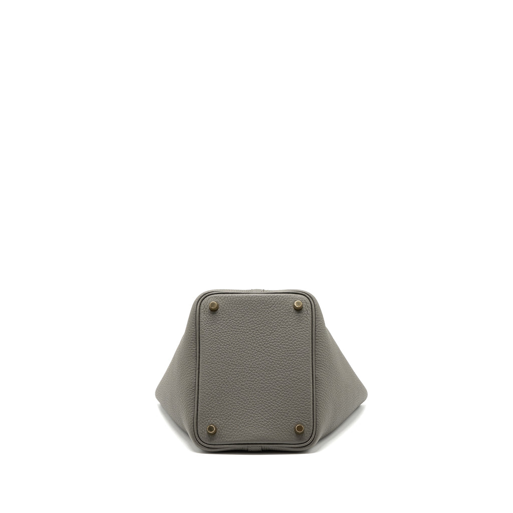 HERMES PICOTIN 18 LOCK BAG GRIS MEYER GHW
