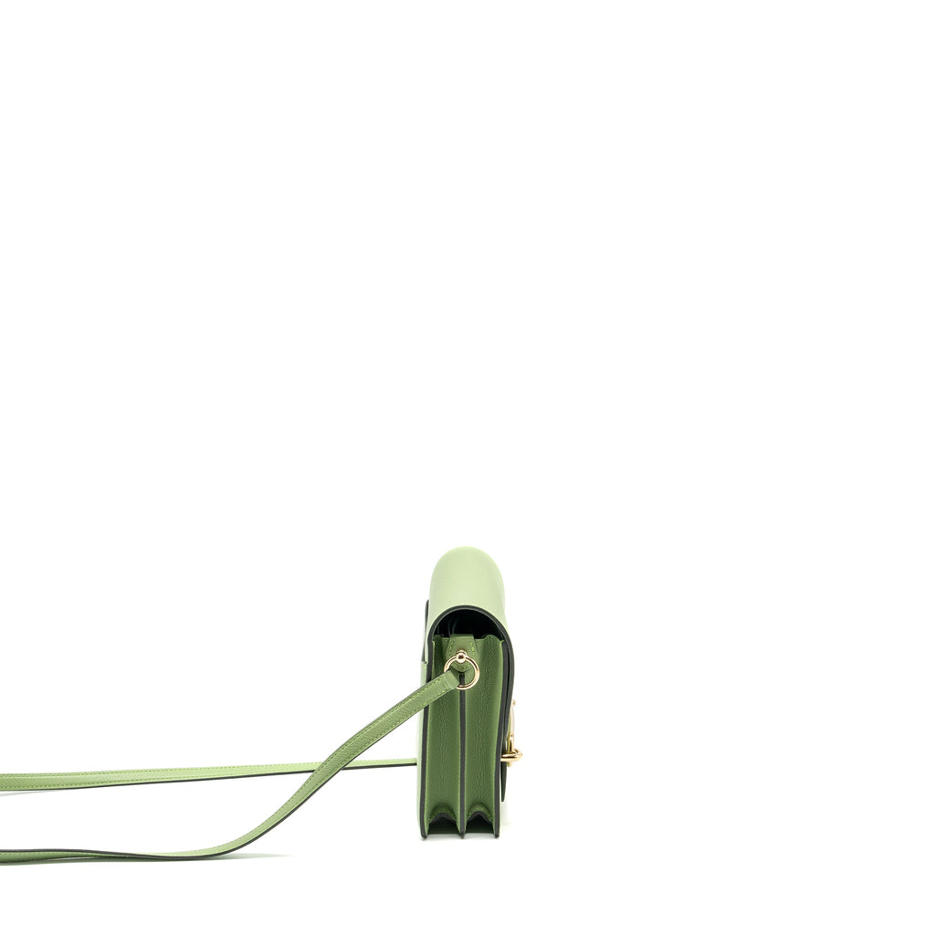 HERMES MINI ROULIS EVERCOLOR VERT CRIQUIT LGHW