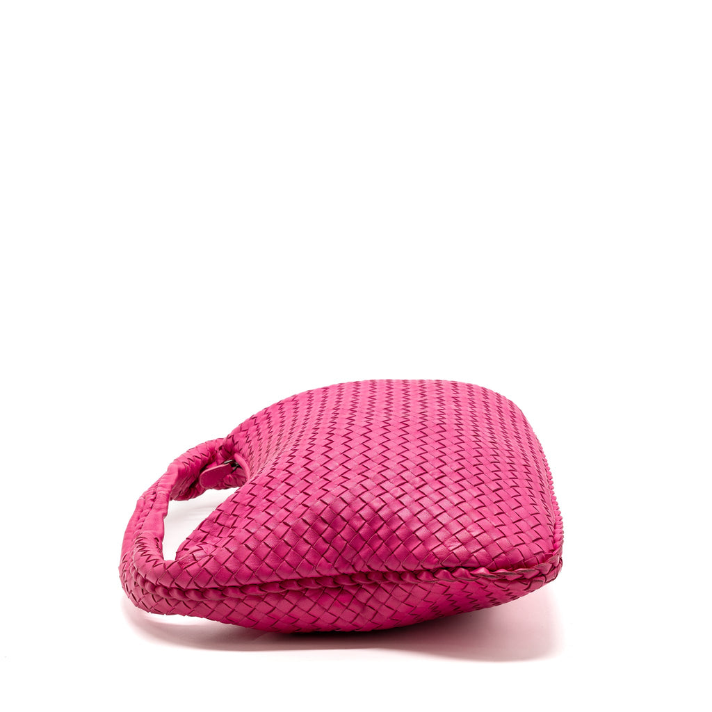 BOTTEGA VENETA INTRECCIATO LARGE SHOULDER BAG NAPPA PINK SHW