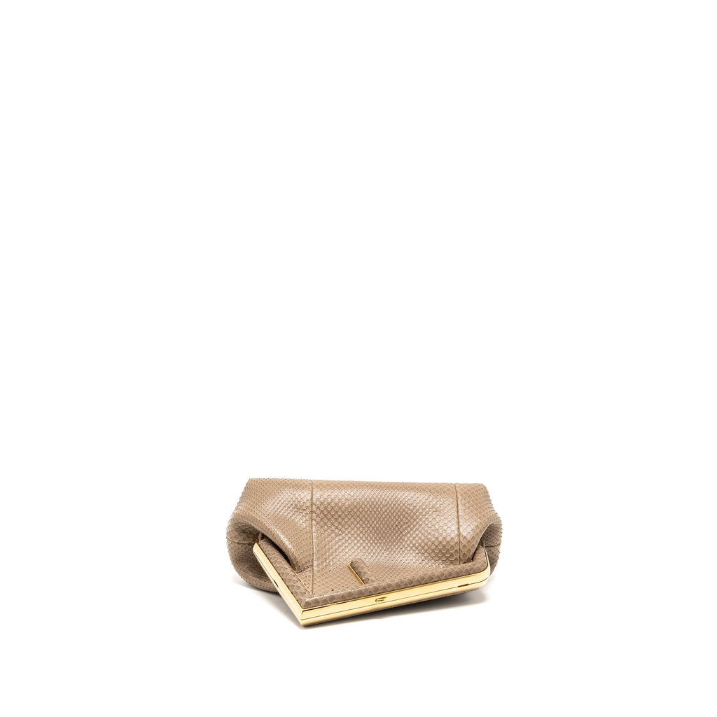 FENDI FIRST SMALL BAG PYTHON BEIGE GHW