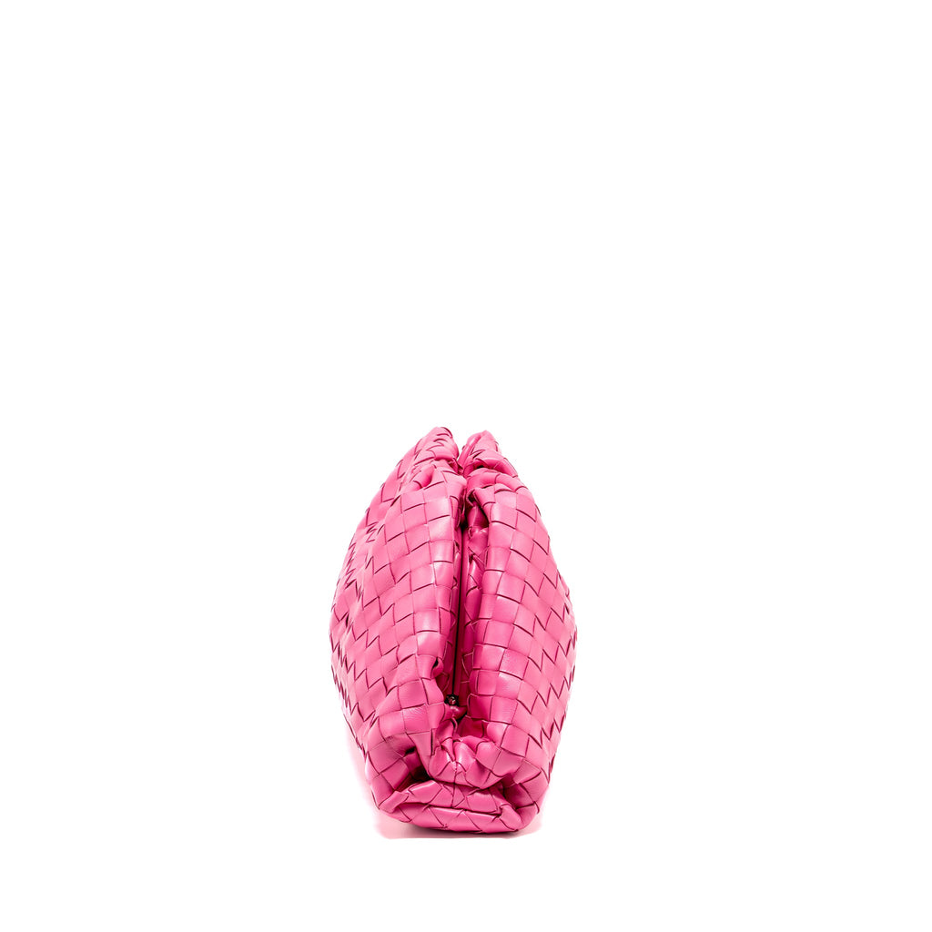 BOTTEGA VENETA INTRECCIATO POUCH LEATHER PINK SHW