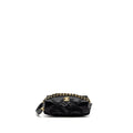 CHANEL 22P TRAVEL POUCH WITH SLEEP MASK NYLON BLACK GHW