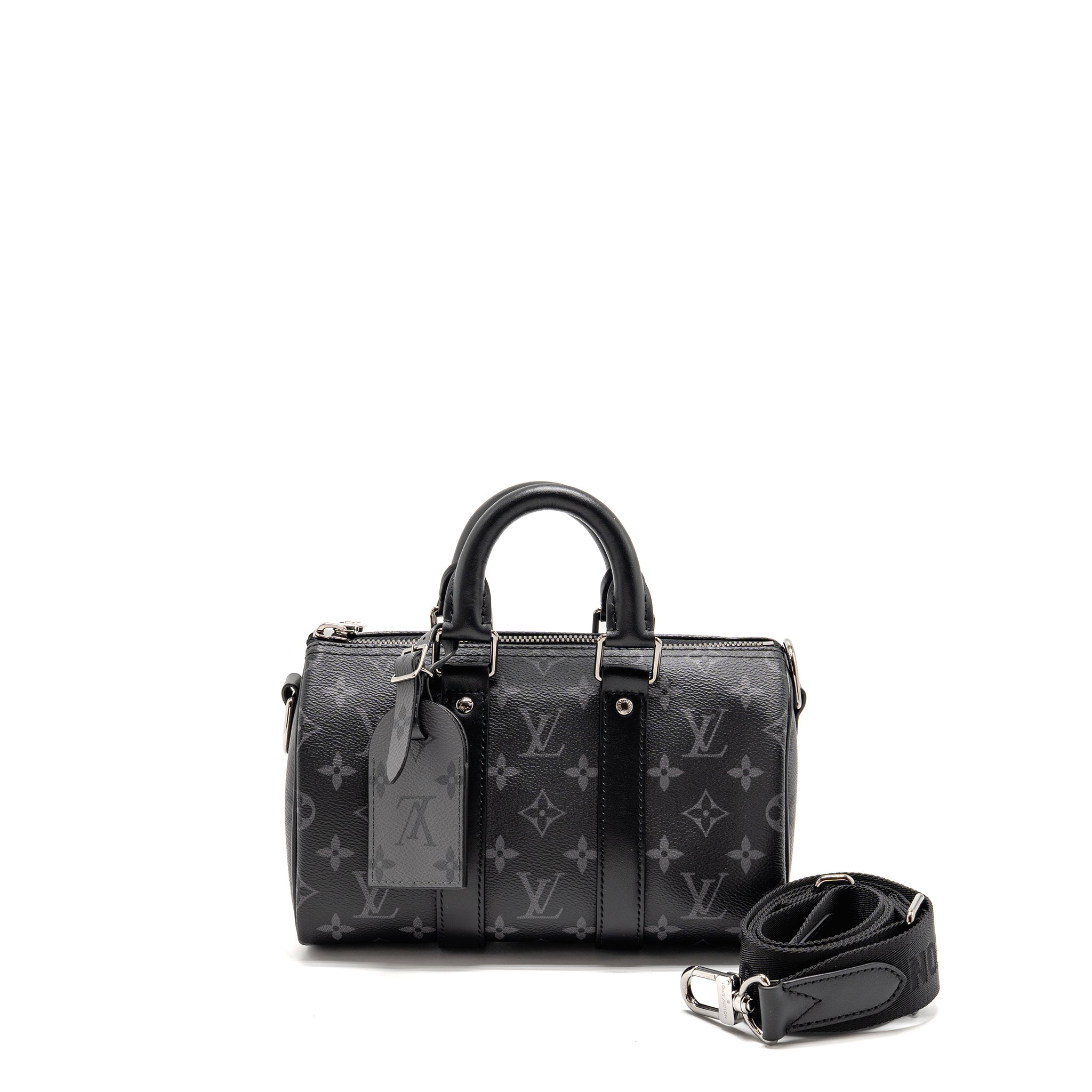 LOUIS VUITTON KEEPALL BANDOULIERE 25 MONOGRAM ECLIPSE SHW