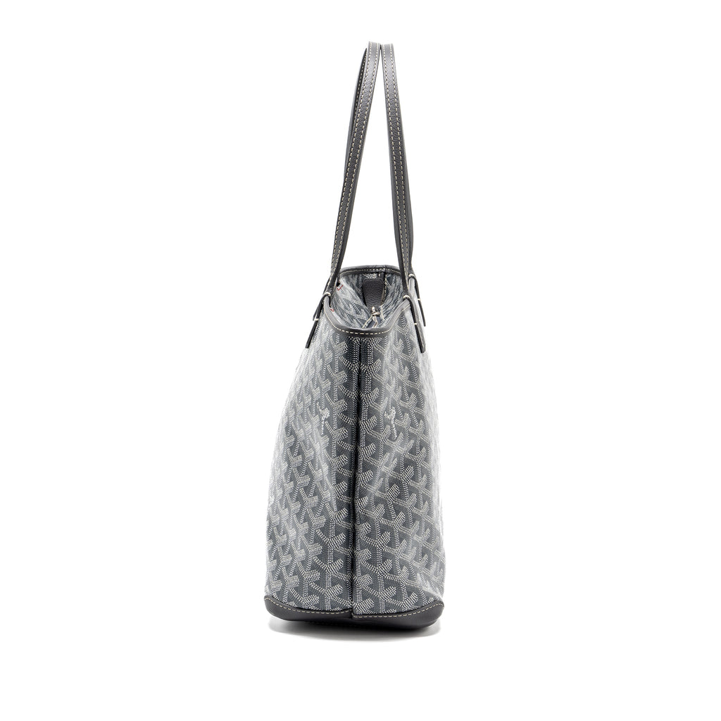 GOYARD ARTOIS TOTE BAG GOYARDLINE CANVAS / CALFSKIN GREY SHW