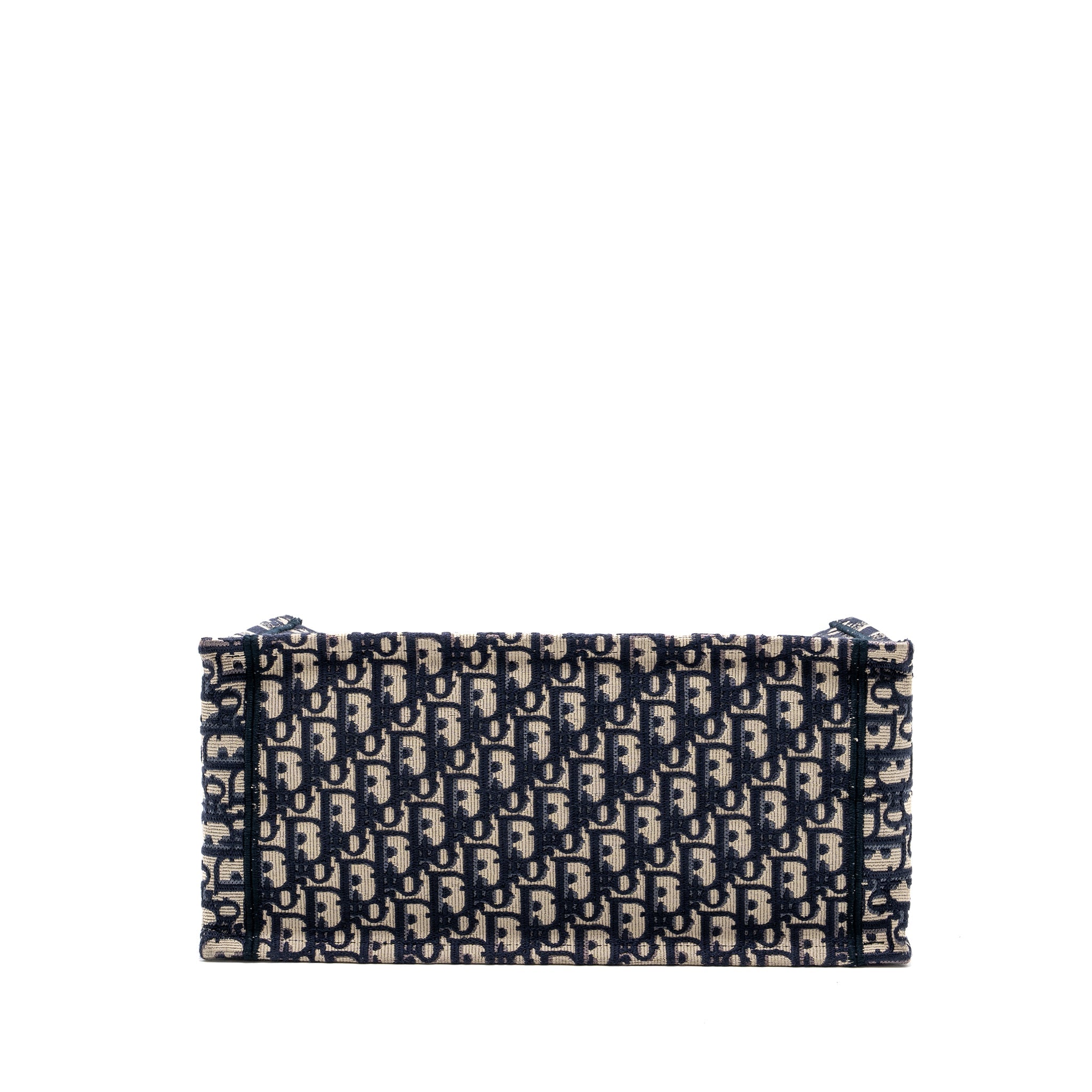 DIOR MEDIUM BOOK TOTE BLUE DIOR OBLIQUE EMBROIDERY