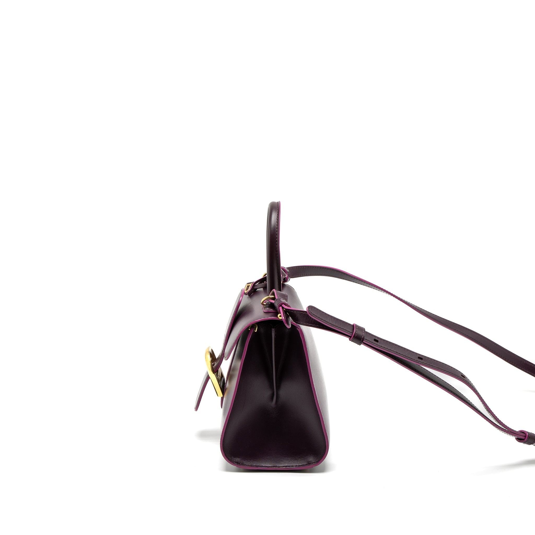 DELVAUX MINI BRILLIANT BOX CALFSKIN PURPLE GHW