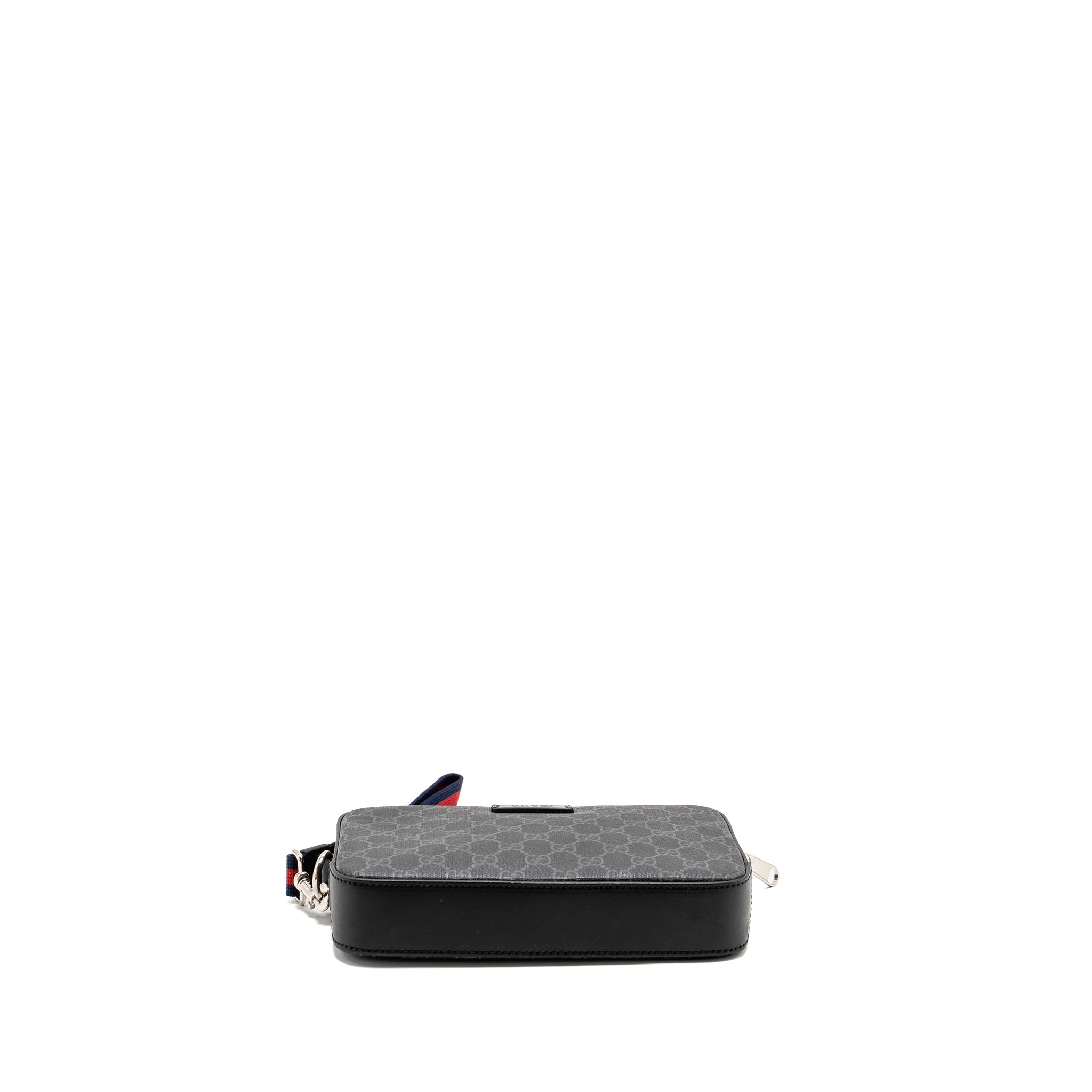 GUCCI POUCH GG SUPREME CANVAS BLACK SHW