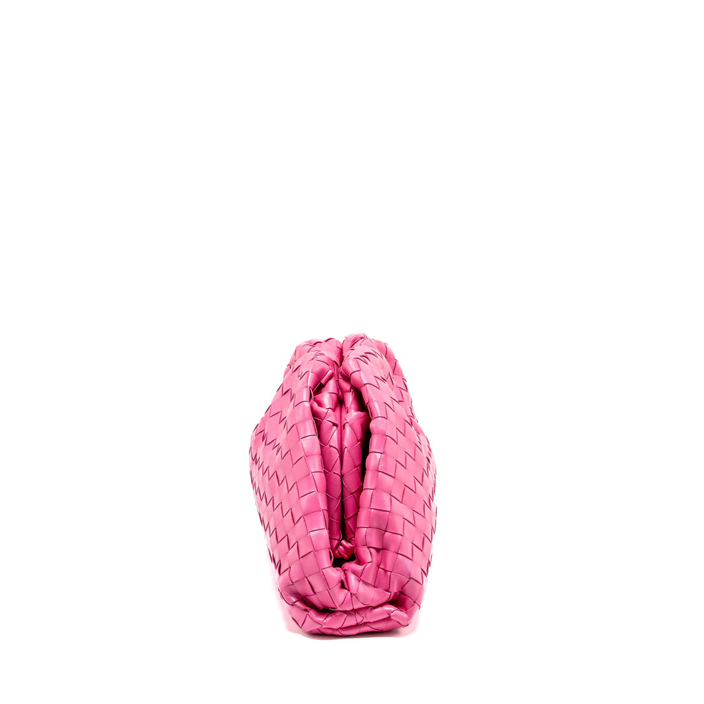 BOTTEGA VENETA INTRECCIATO POUCH LEATHER PINK SHW