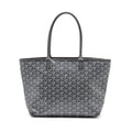 GOYARD ARTOIS TOTE BAG GOYARDLINE CANVAS / CALFSKIN GREY SHW