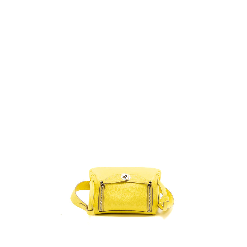 HERMES MINI LINDY CLEMENCE LIME SHW