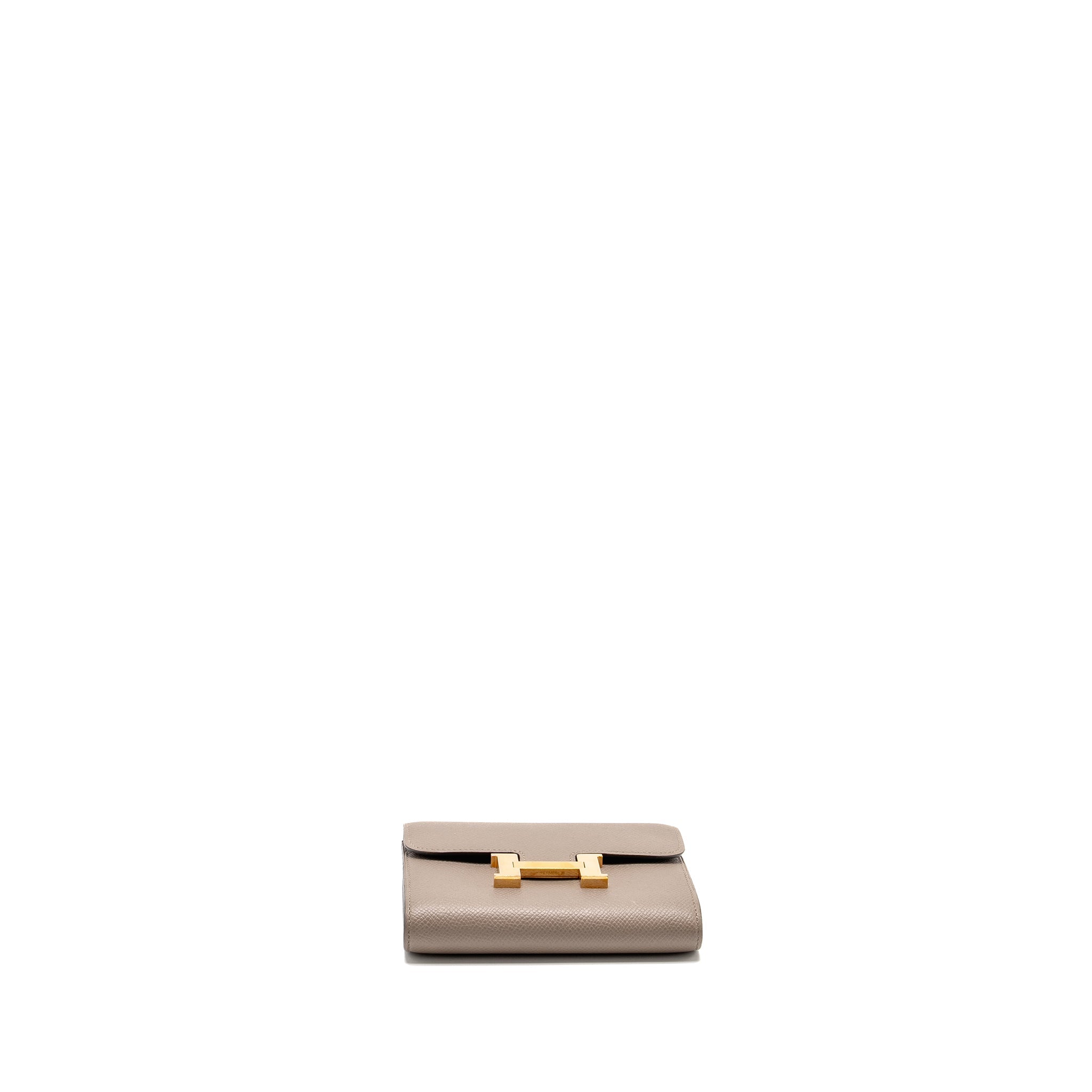 HERMES CONSTANCE COMPACT WALLET EPSOM GRIS ASPHALTE GHW
