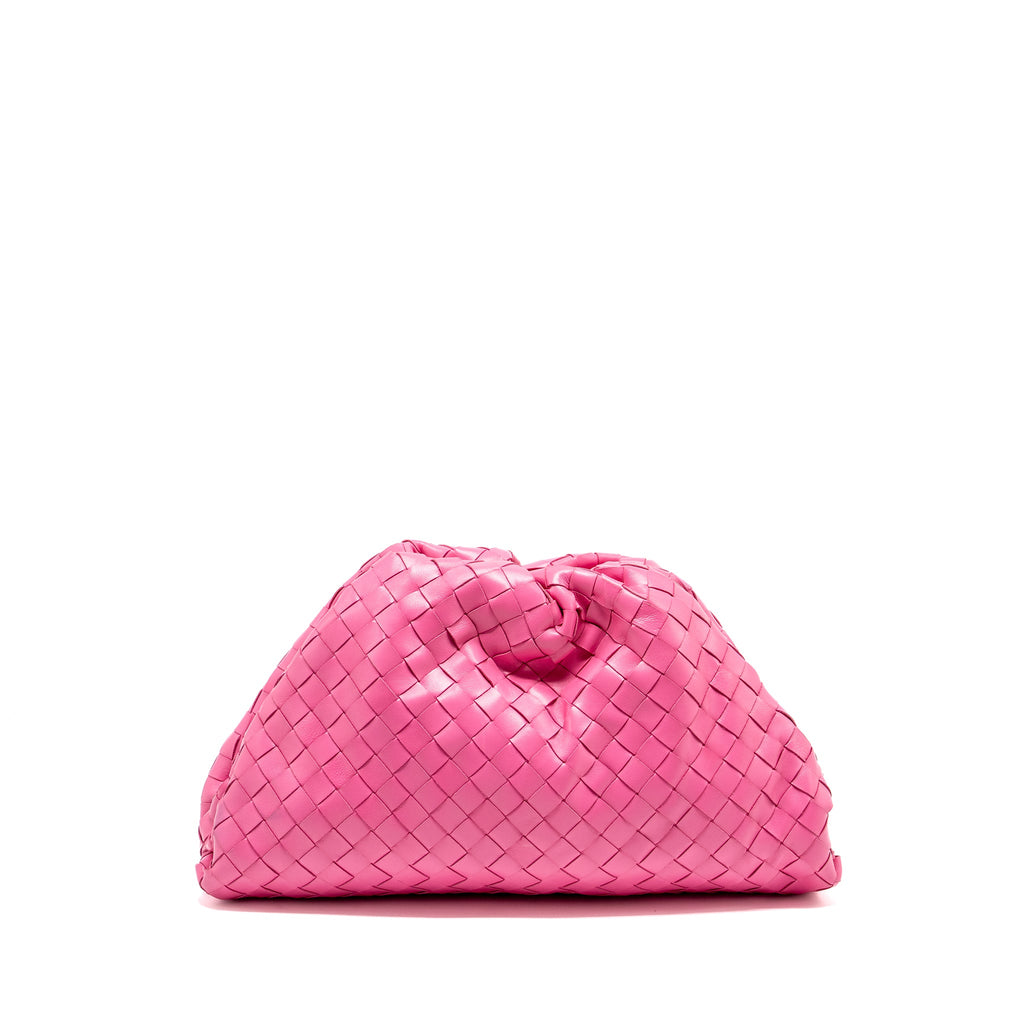 BOTTEGA VENETA INTRECCIATO POUCH LEATHER PINK SHW