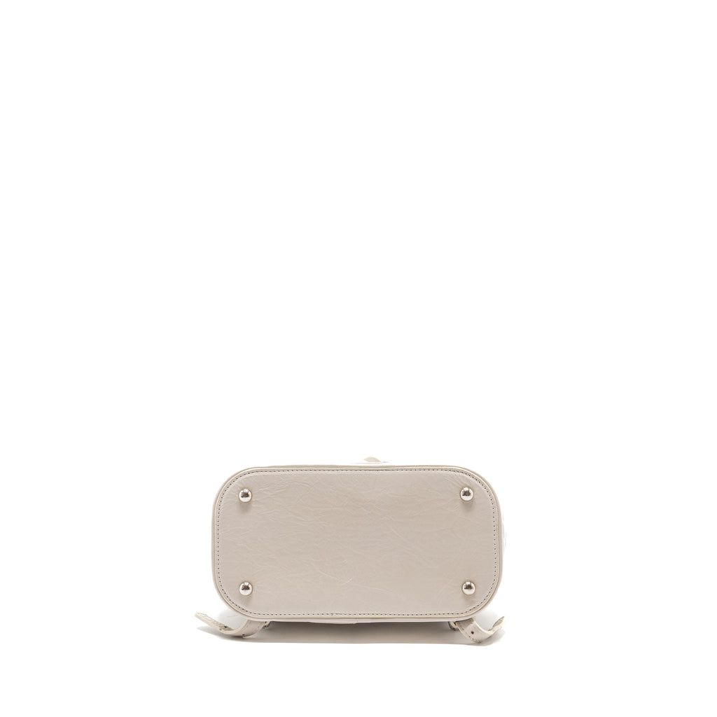 CHANEL TRANSPARENT BACKPACK PVC/SHINY CALFSKIN WHITE SHW