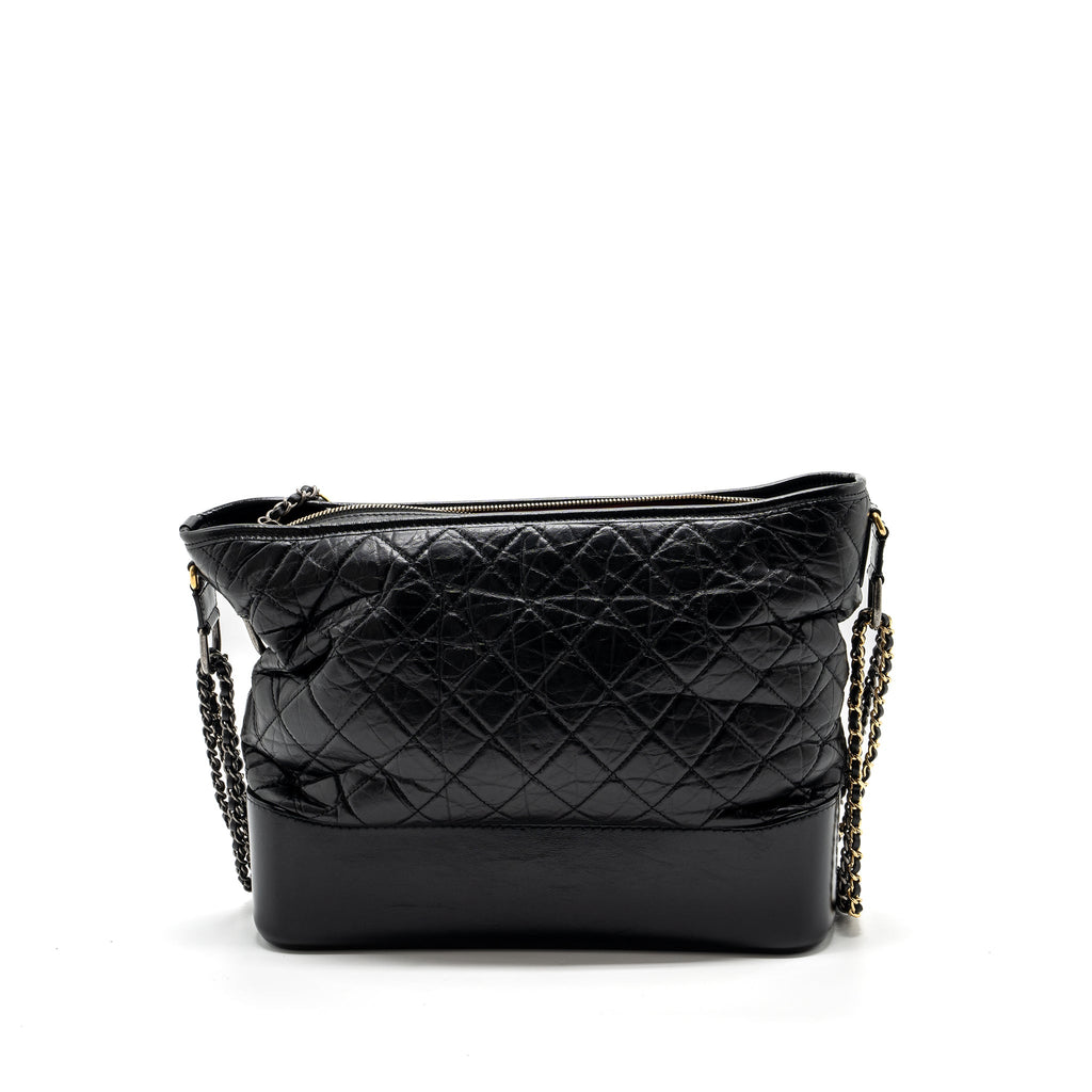 CHANEL MAXI GABRIELLE HOBO BAG CALFSKIN BLACK MULTICOLOUR HARDWARE