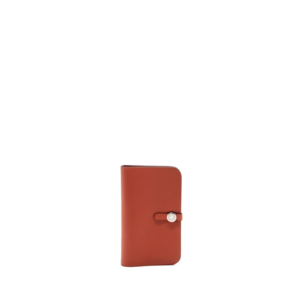HERMES DOGON COMPACT WALLET SWIFT SANGUINE SHW