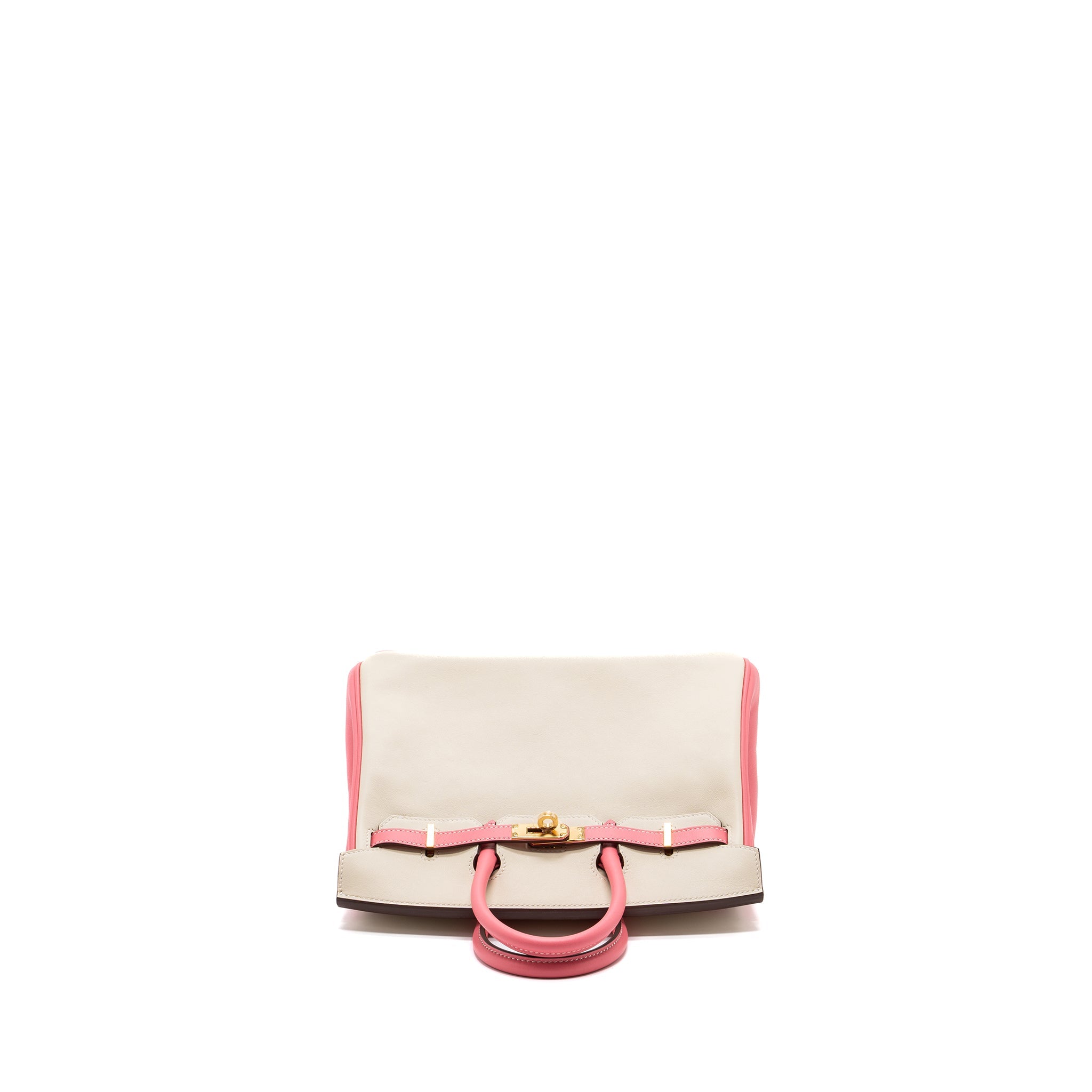 HERMES BIRKIN 25 SPECIAL ORDER SWIFT CRAIE/ ROSE AZALEE GHW