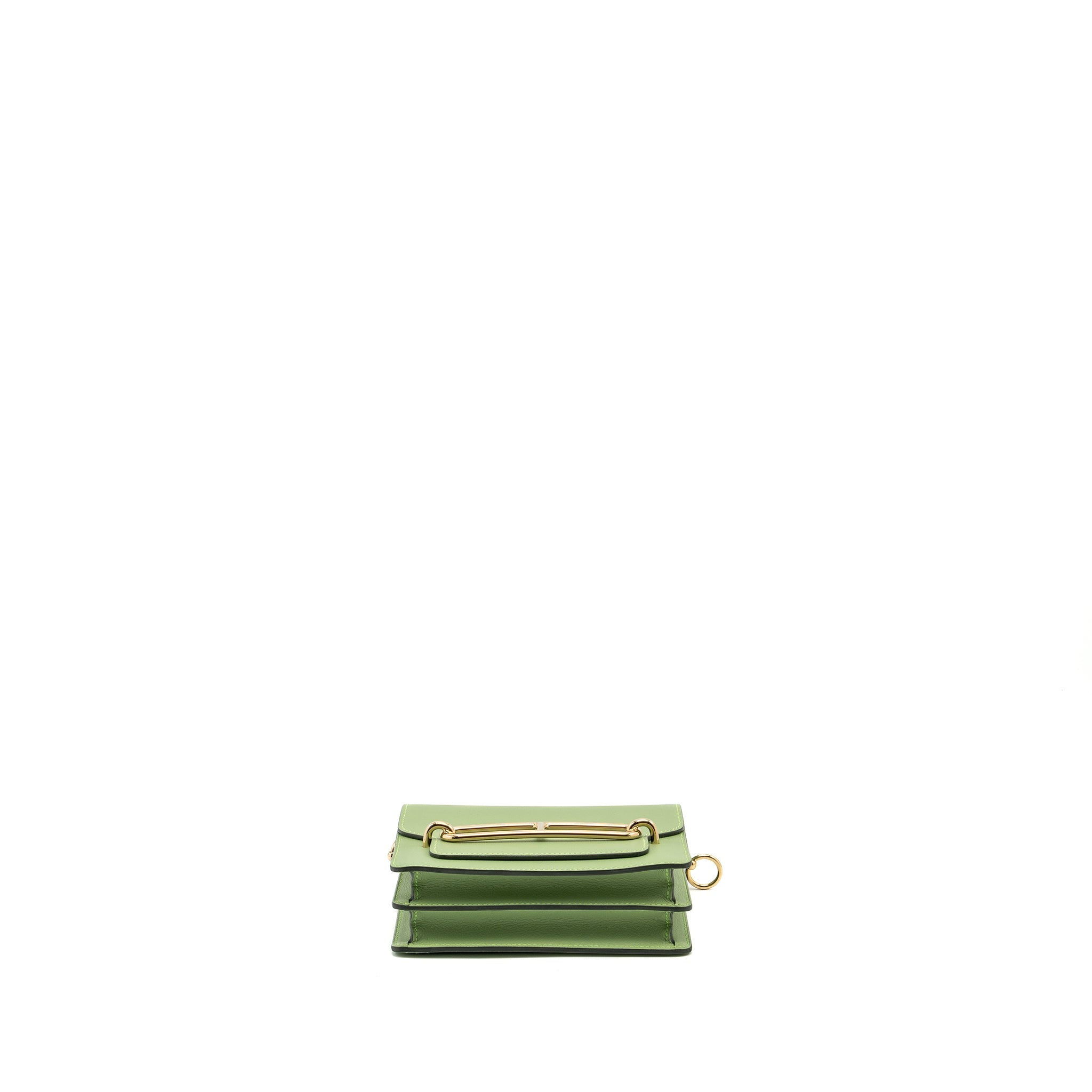 HERMES MINI ROULIS EVERCOLOR VERT CRIQUIT LGHW