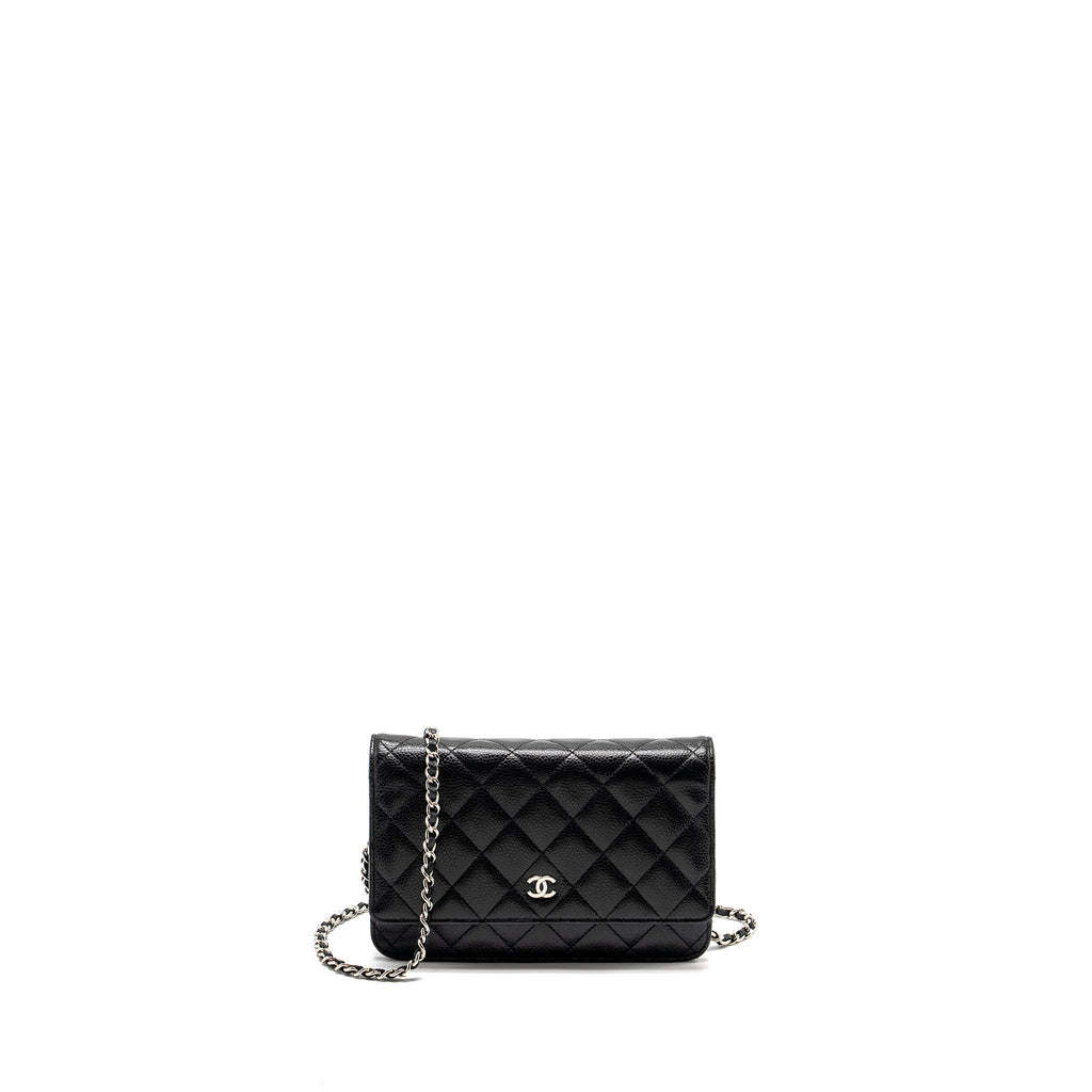 CHANEL CLASSIC WALLET ON CHAIN CAVIAR BLACK SHW
