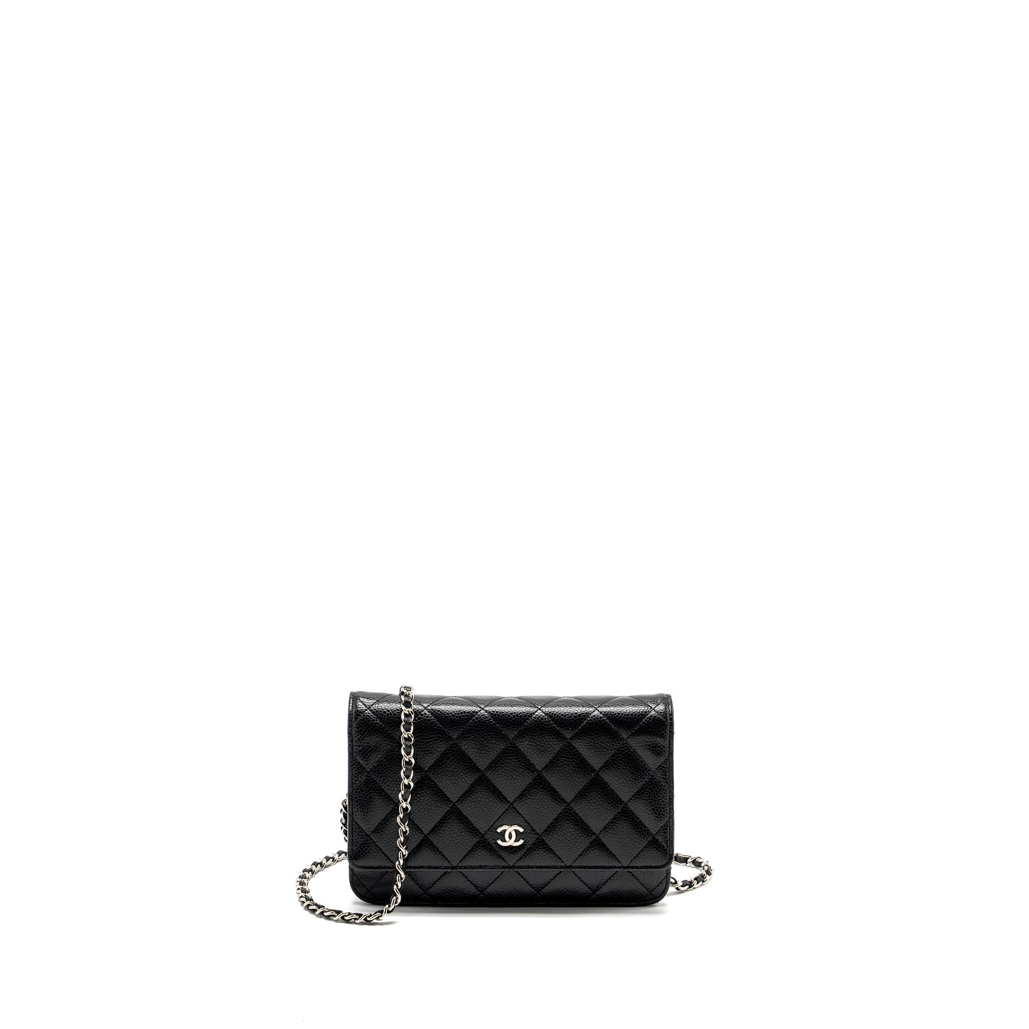 CHANEL CLASSIC WALLET ON CHAIN CAVIAR BLACK SHW