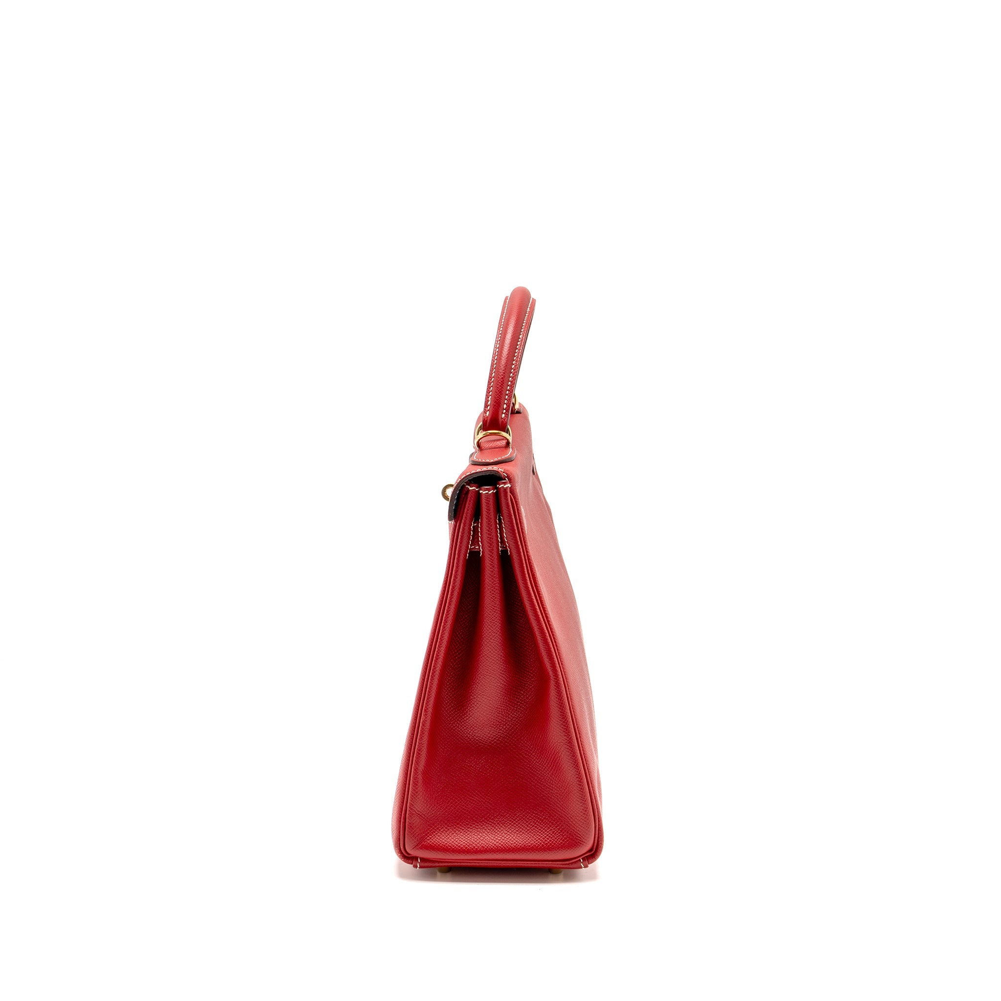HERMES KELLY 32 EPSOM Q5 ROUGE CASAQUE / 1P COLVERT LGHW SQUARE P