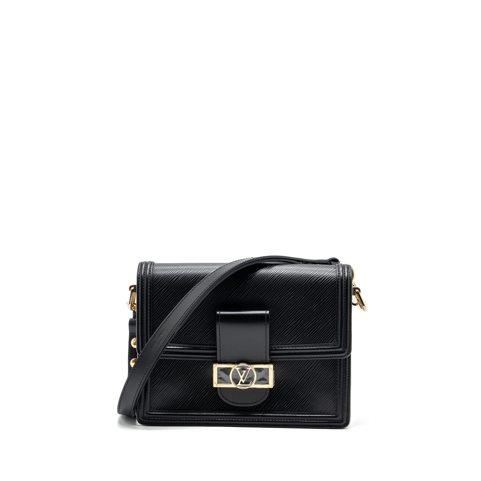 LOUIS VUITTON DAUPHINE MM EPI BLACK GHW (NEW VERSION)