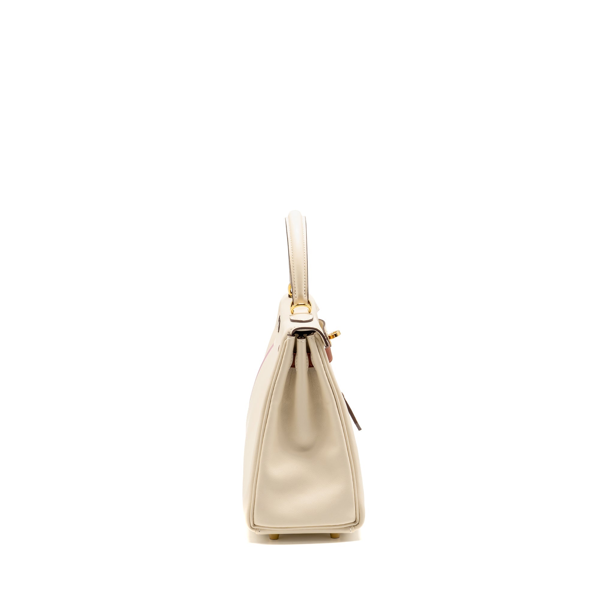 HERMES KELLY 25 COLORMATIC SWIFT NATA/CHAI/CUIVRE/LIME/MAUVE SYLVESTRE GHW