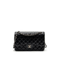 CHANEL JUMBO CLASSIC DOUBLE FLAP LAMBSKIN BLACK SHW