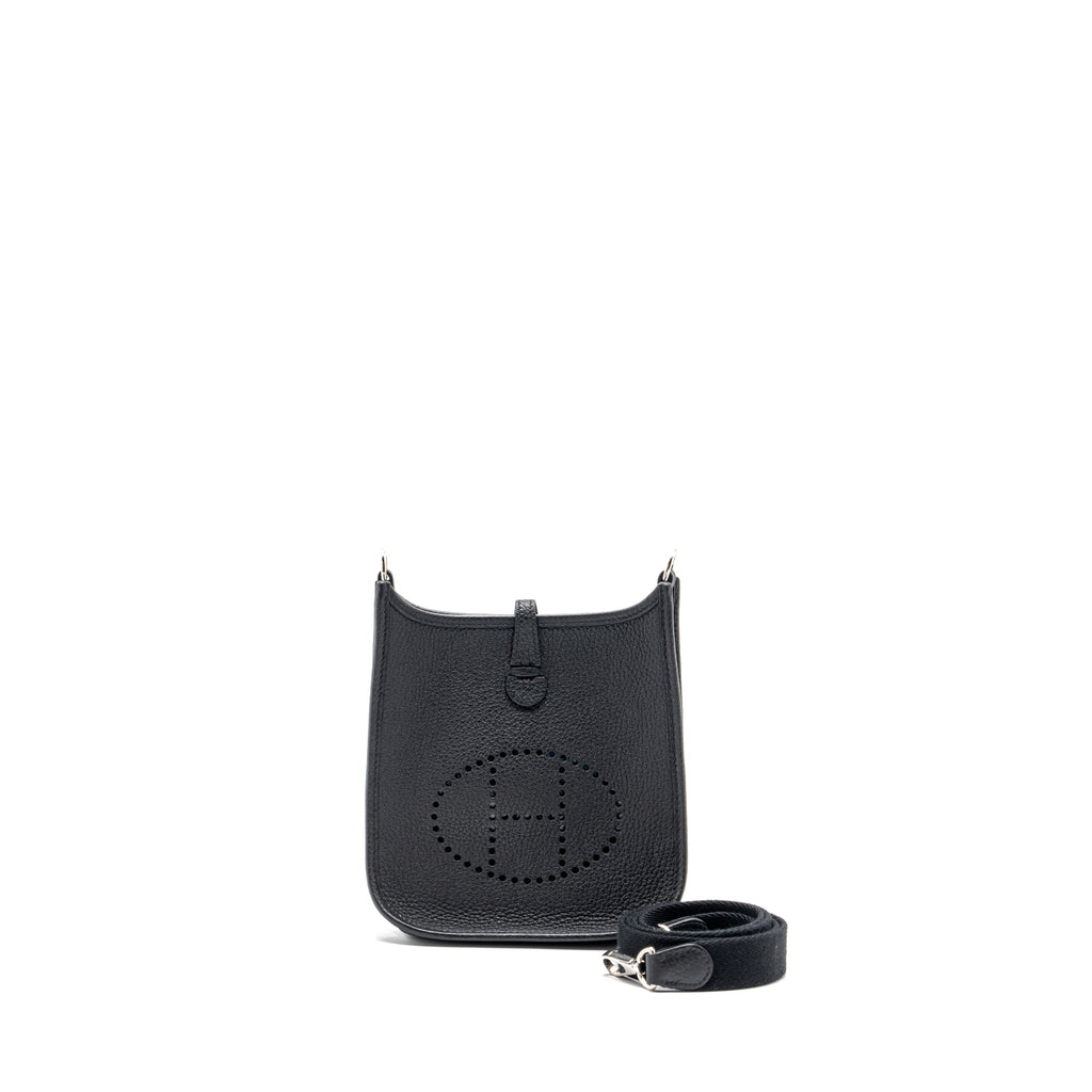 HERMES MINI EVELYN CLEMENCE BLACK SHW